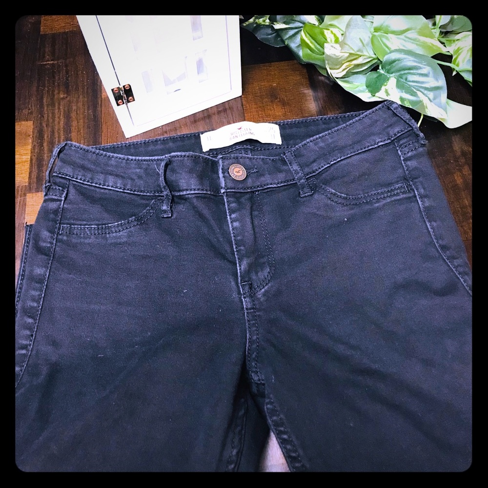 Girls Hollister Black Jean Legging Sz 1 Lg